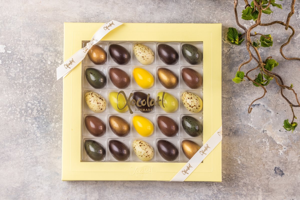 Xocolatl Easter Yellow Påskeæg, 25 stk