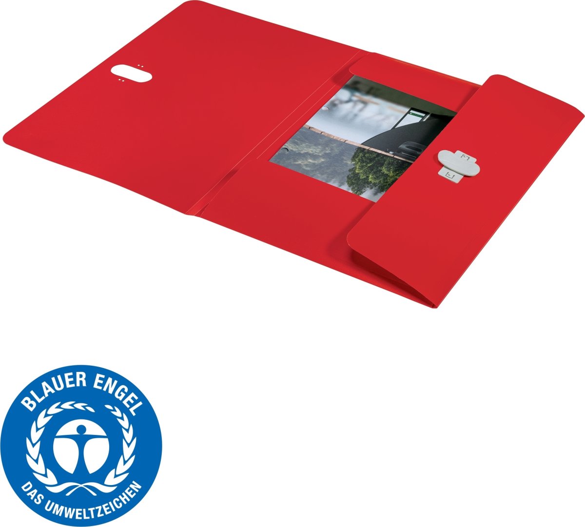 Leitz Recycle Projektmappe | A4 | 3-klap | Rød