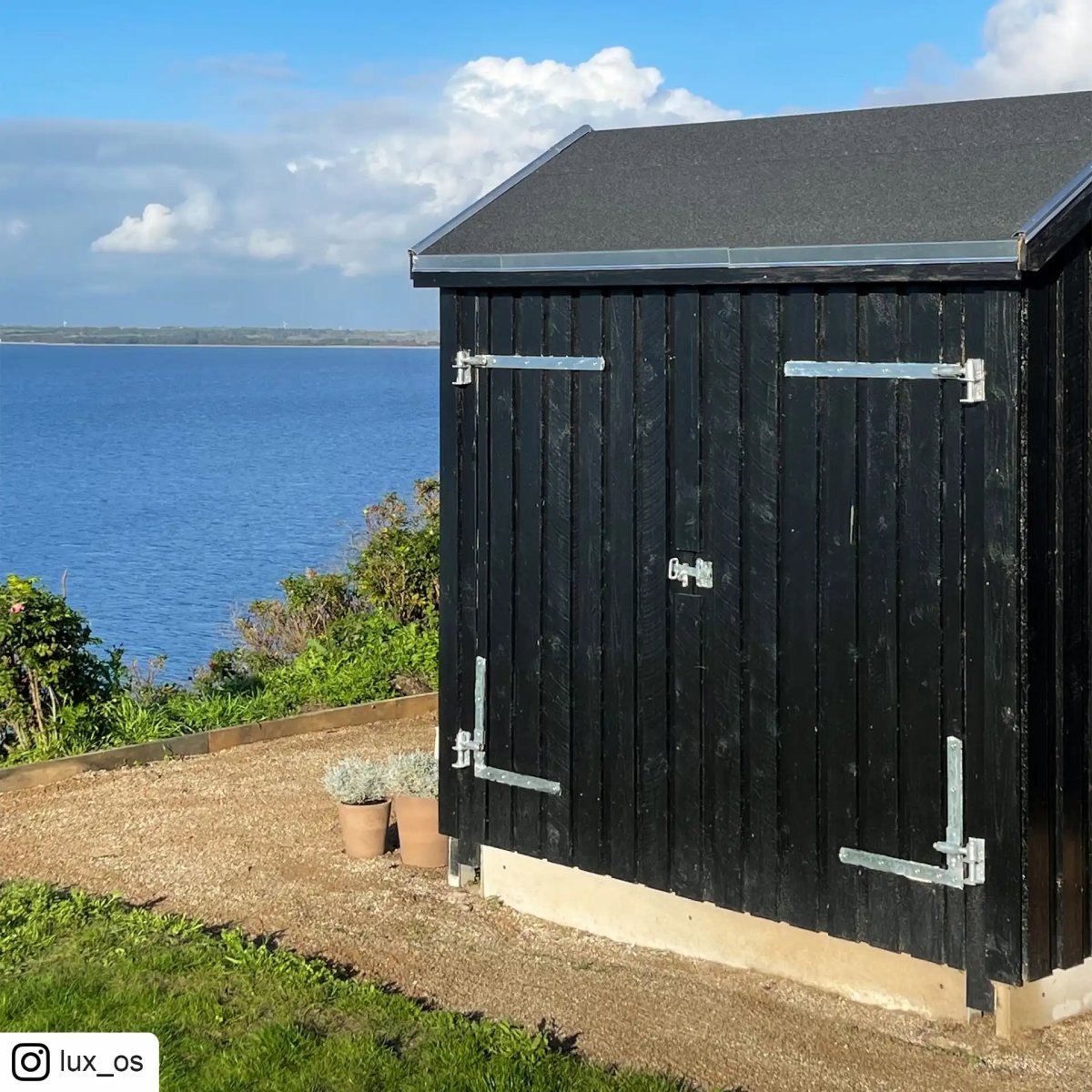 Plus Cykelskur/redskabsrum, dobbeltdør, natur