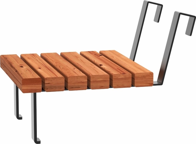 Plus Relax Bænk med hængebord, 150 cm, Thermowood