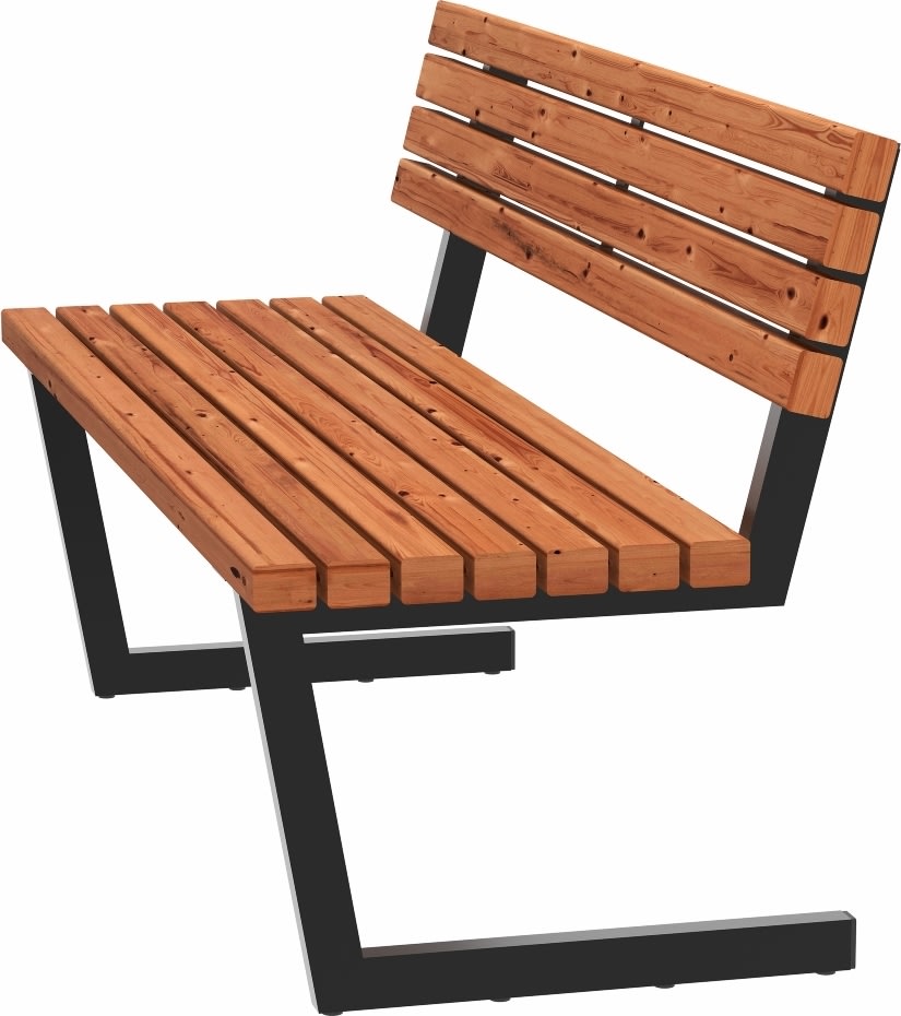 Plus Relax Bænk med hængebord, 150 cm, Thermowood
