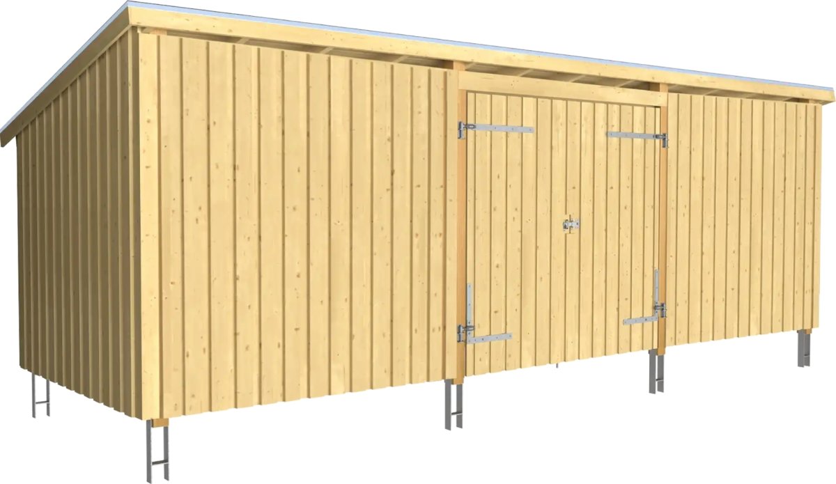 Plus Nordic Multihavehus, 14 m2, lukket, natur