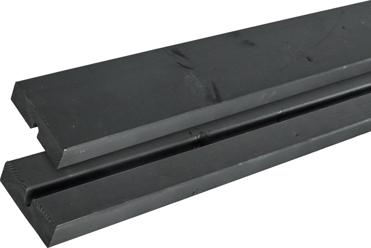 Plus Cubic Blomsterkasse 120x50x45 cm, sort/sort