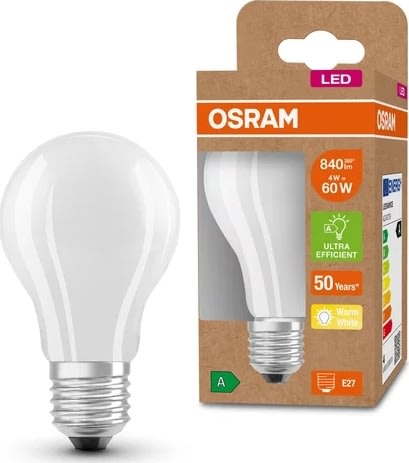 Osram LED Standardpære mat E27, 4W=60W