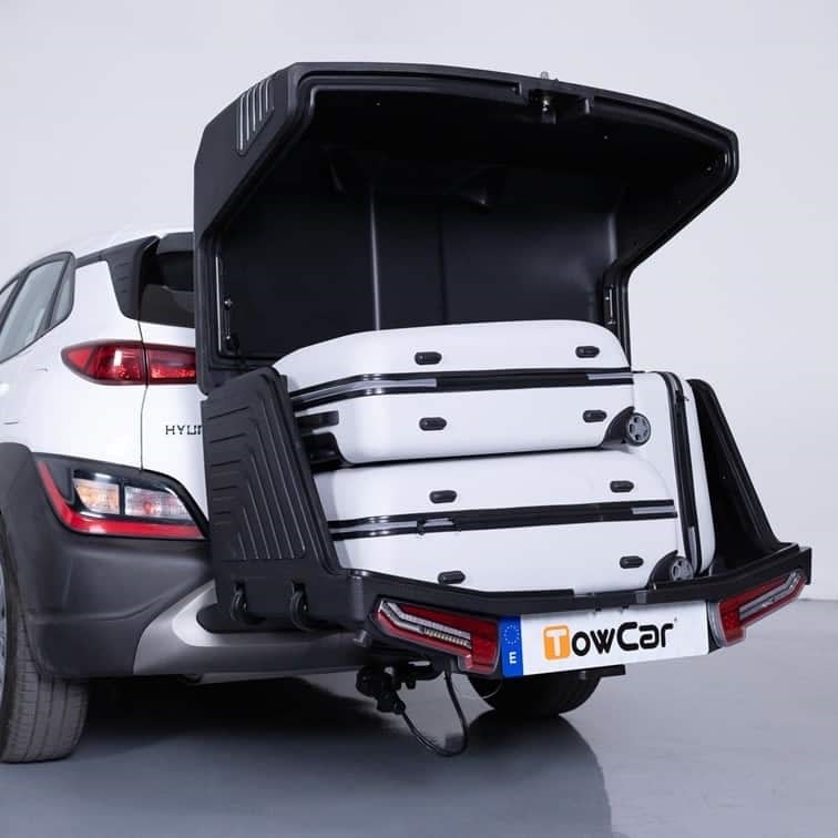Towbox V3 anhængerboks, sort, 400 L