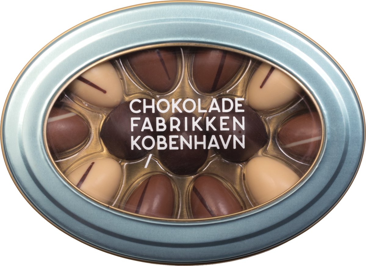 Chokolade fabrikken København dåse m. 13 påskeæg