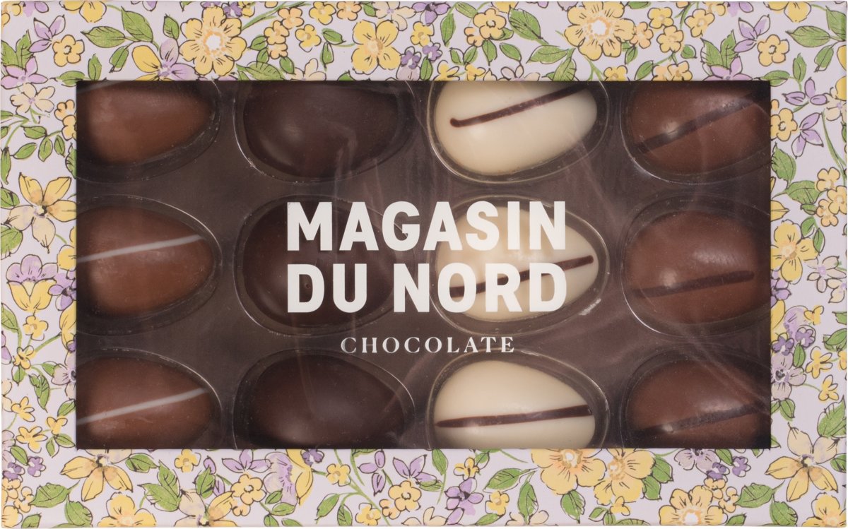 Magasin Chokolade Påskeæske med 12 små påskeæg