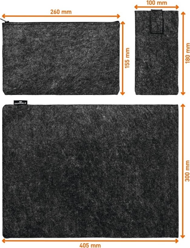Durable EFFECT MultiBag 16,4'' Computer Sleeve grå