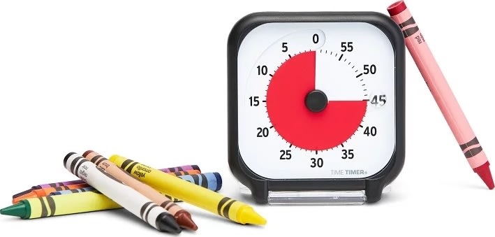 Time Timer® Original Pocket Ur, 7,5x7,5 cm