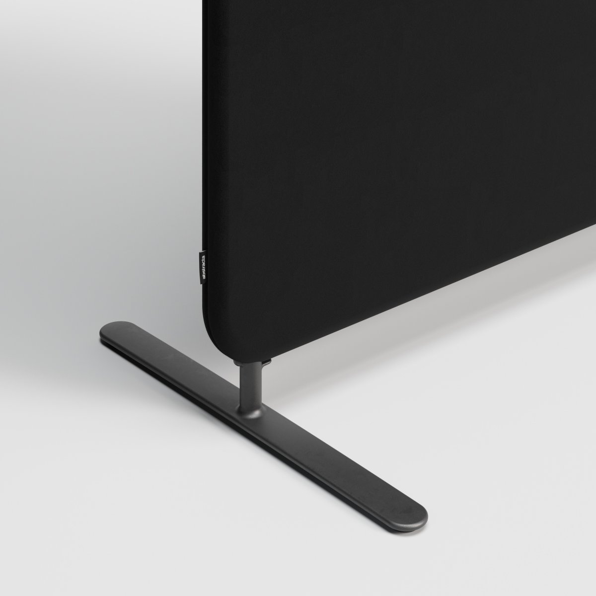 Abstracta Softline skærmvæg H150xB80 cm, sort