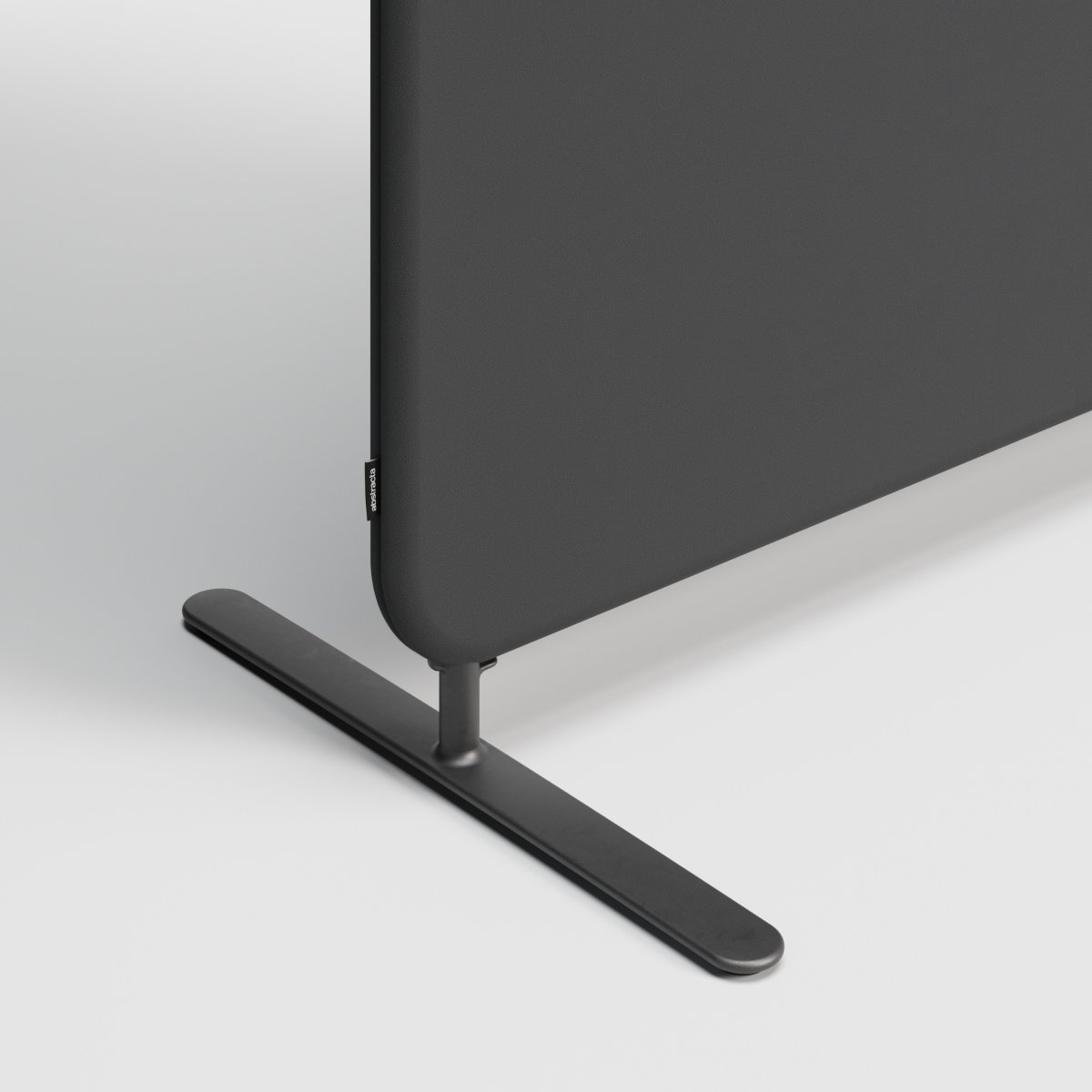 Abstracta Softline skærmvæg H170xB100 cm, lysegrå