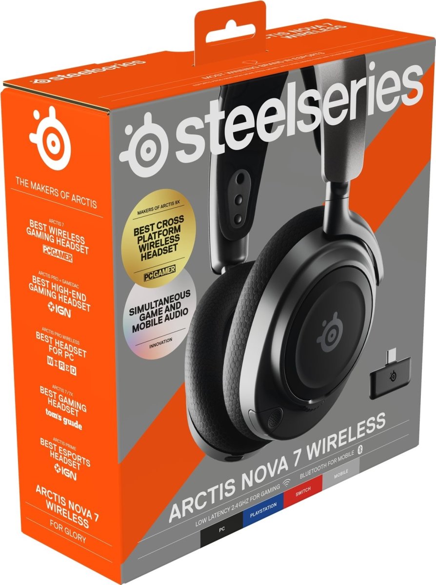 SteelSeries Arctis Nova 7 trådløs headset, sort