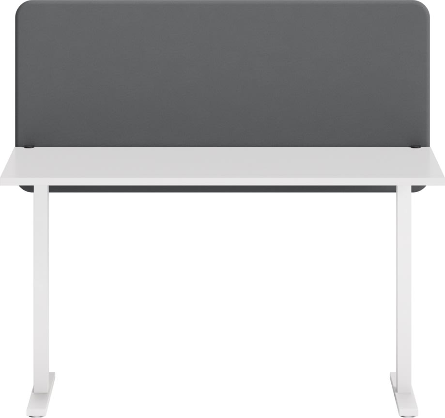 Abstracta Softline bordskærmvæg H65xB120cm lysegrå