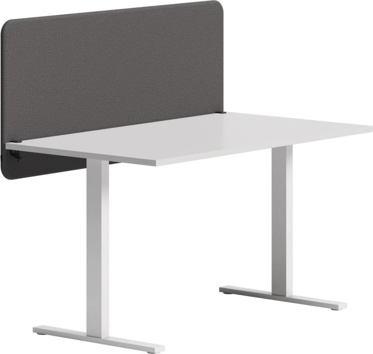Abstracta Softline bordskærmvæg H65xB80 cm, grå