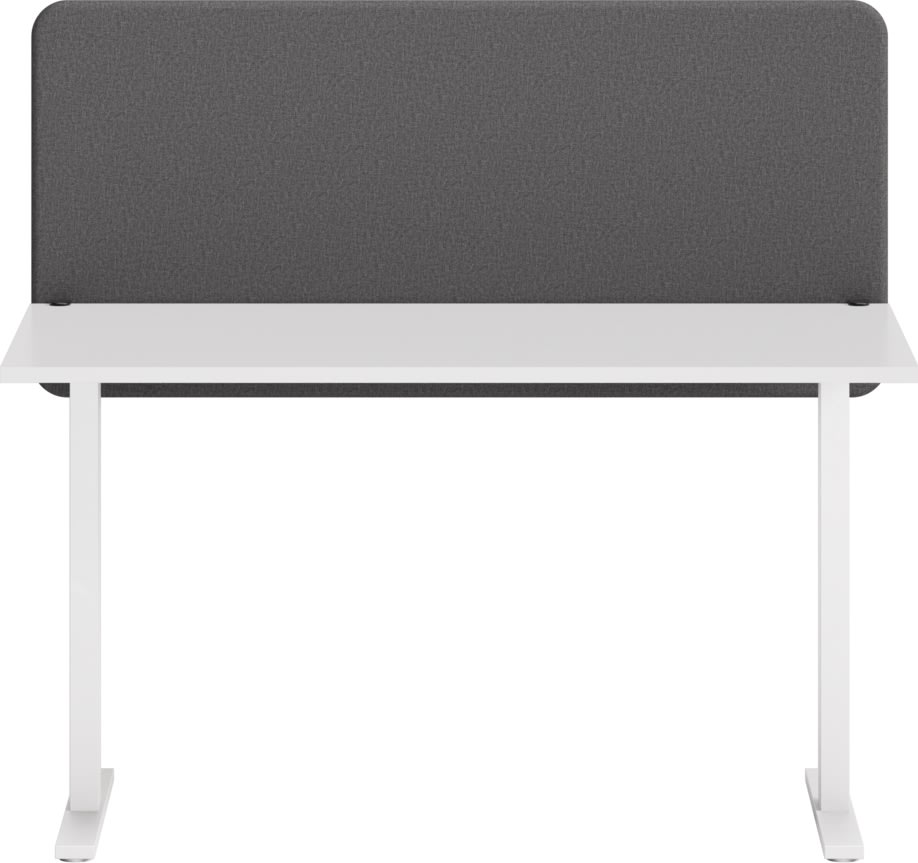 Abstracta Softline bordskærmvæg H65xB80 cm, grå