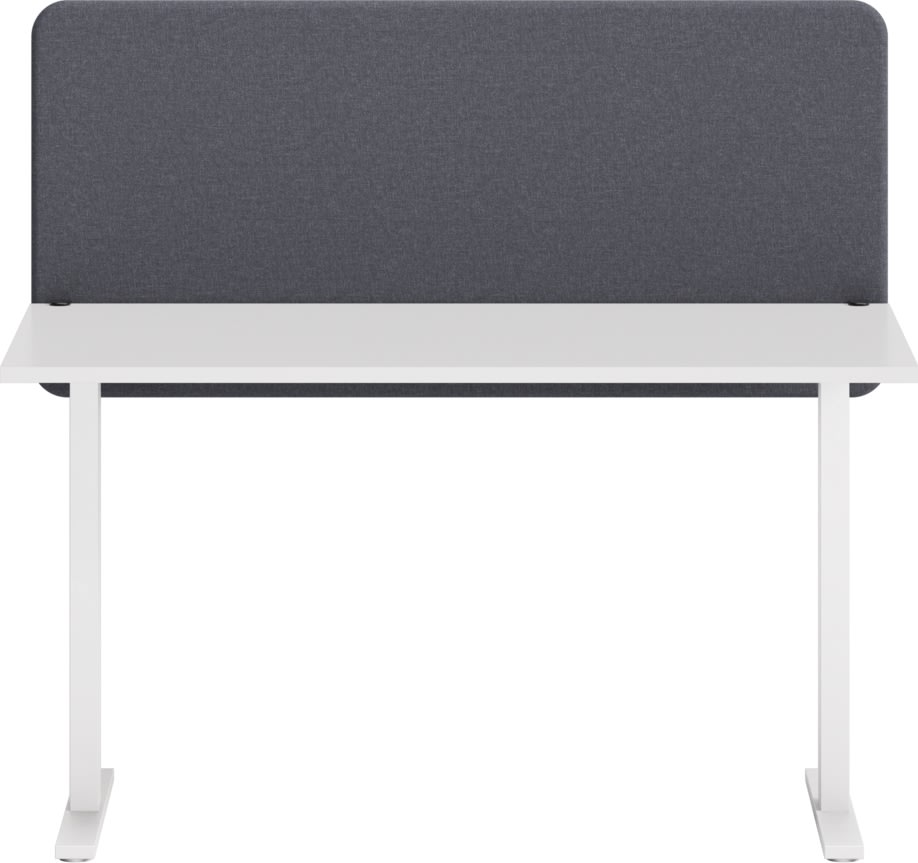 Abstracta Softline bordskærmvæg H65xB140 cm, blå