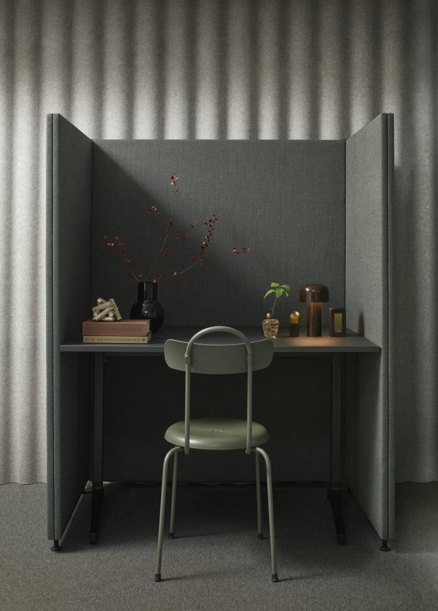Abstracta Soneo skærmvæg H150xB100 cm, sort