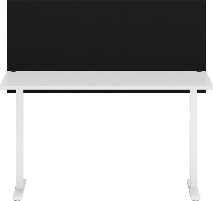 Abstracta Soneo bordskærmvæg H65xB180 cm, sort