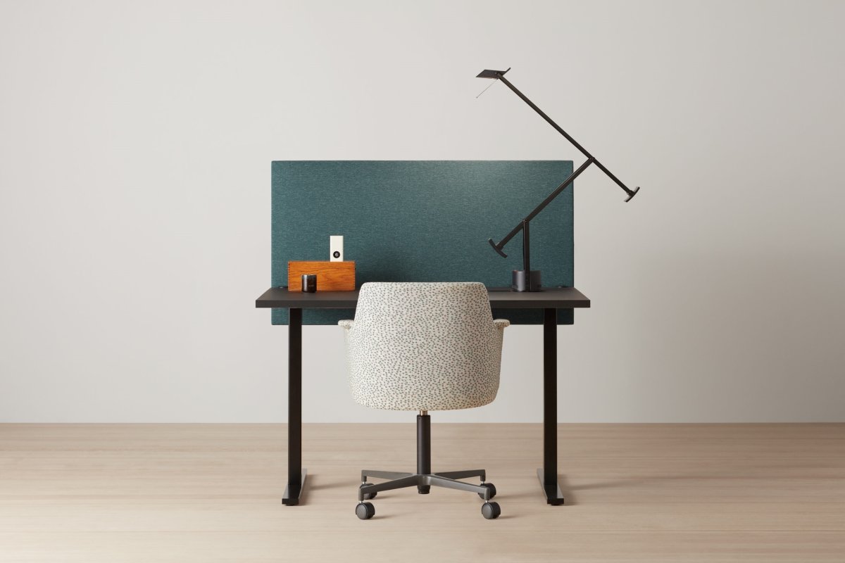 Abstracta Soneo bordskærmvæg H65xB180 cm, sort