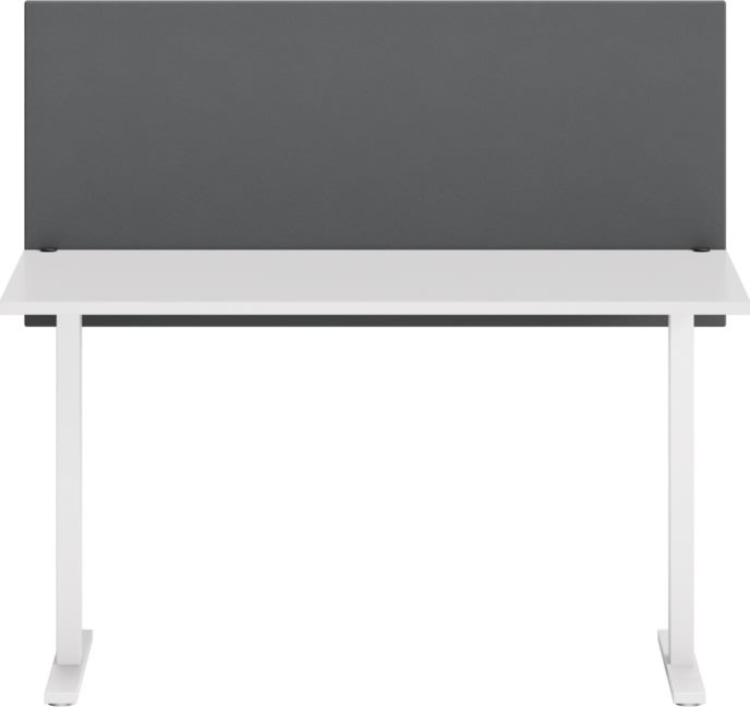 Abstracta Soneo bordskærmvæg H65xB180 cm, lysegrå
