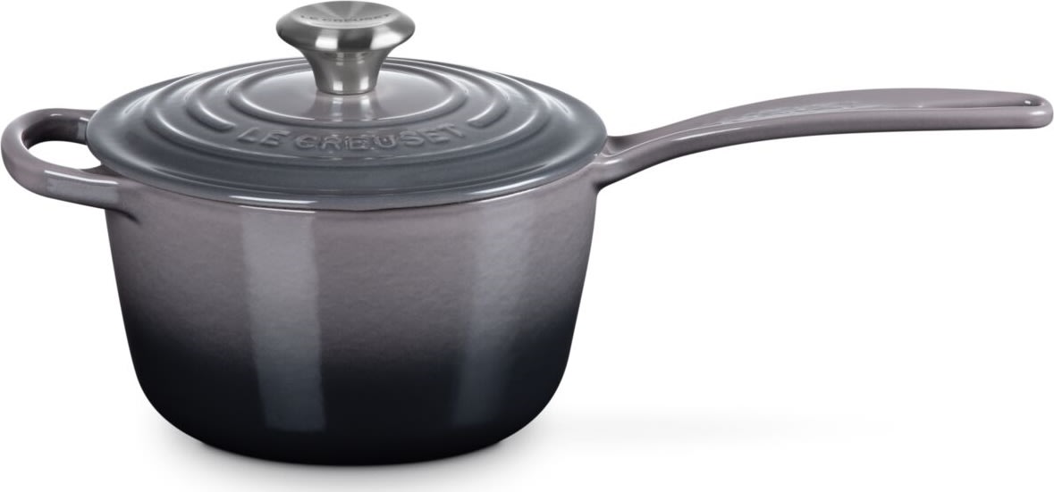 Le Creuset Signatur kasserolle i støbejern, flint