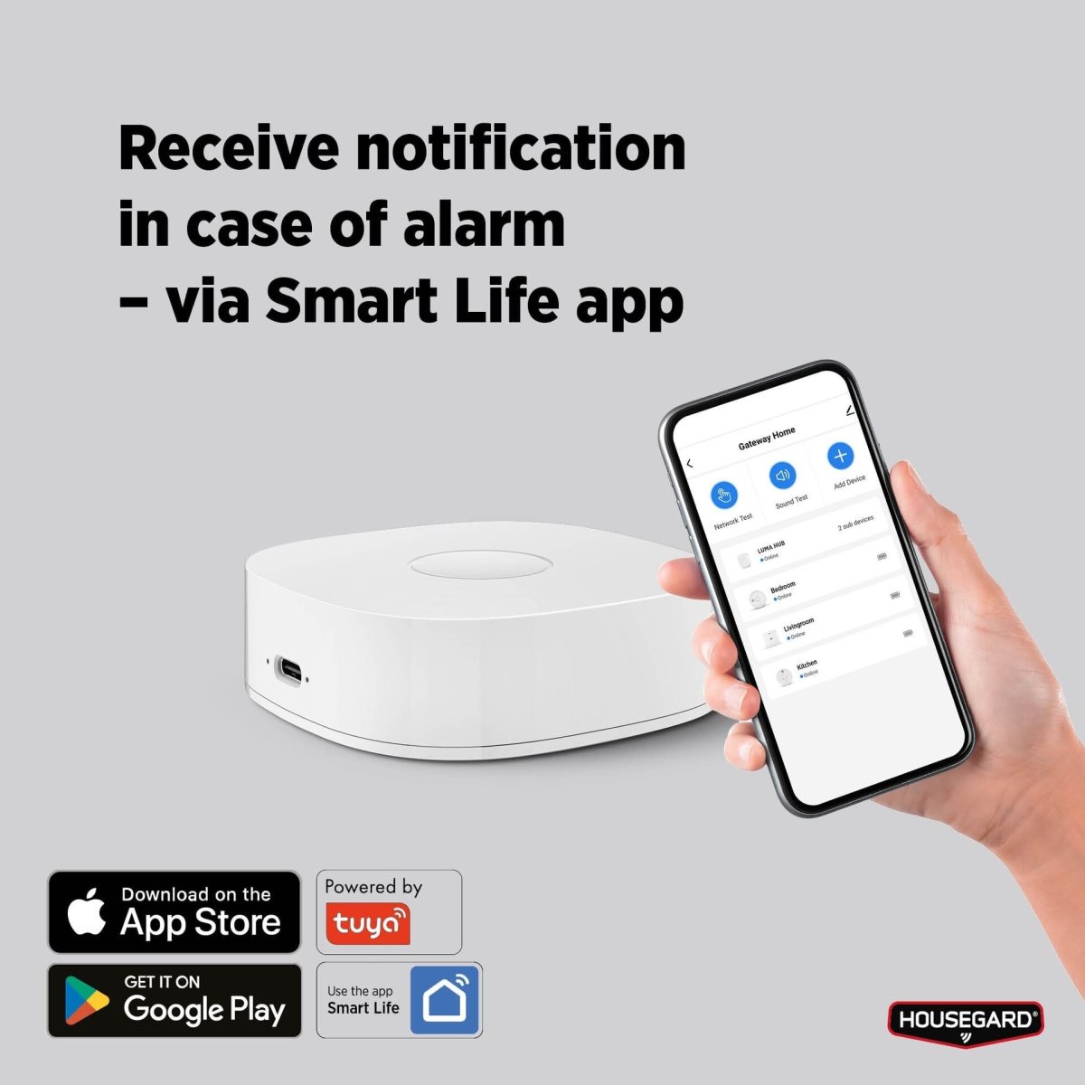 Housegard LUMA Wi-Fi HUB, hvid