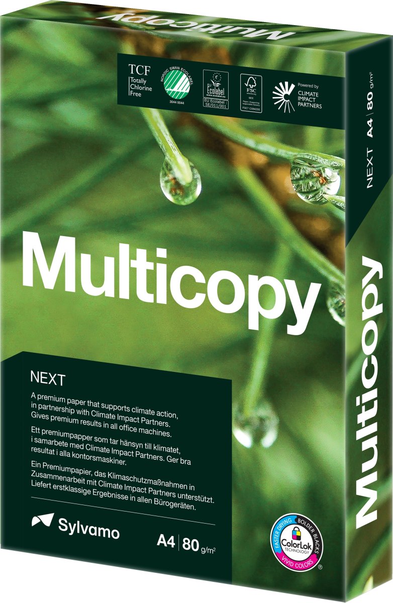Multicopy Next Kopipapir A4/80g/500ark