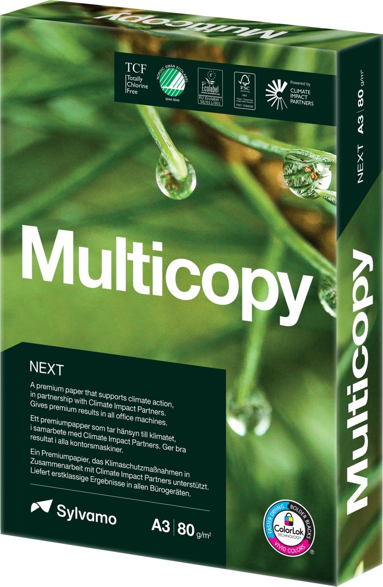 Multicopy Next Kopipapir A3/80g/500ark
