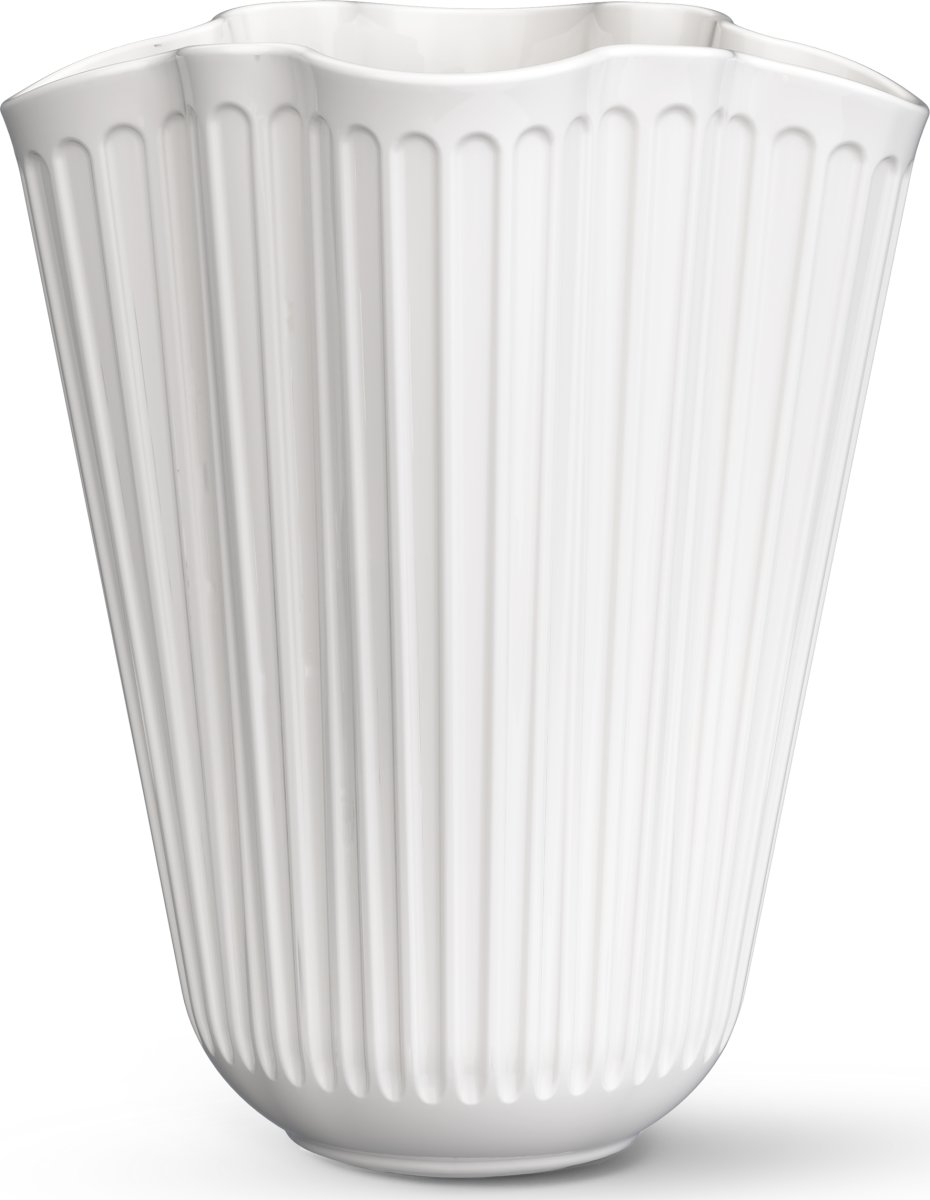Kähler Hammershøi Unfold Vase H16,5 cm, hvid