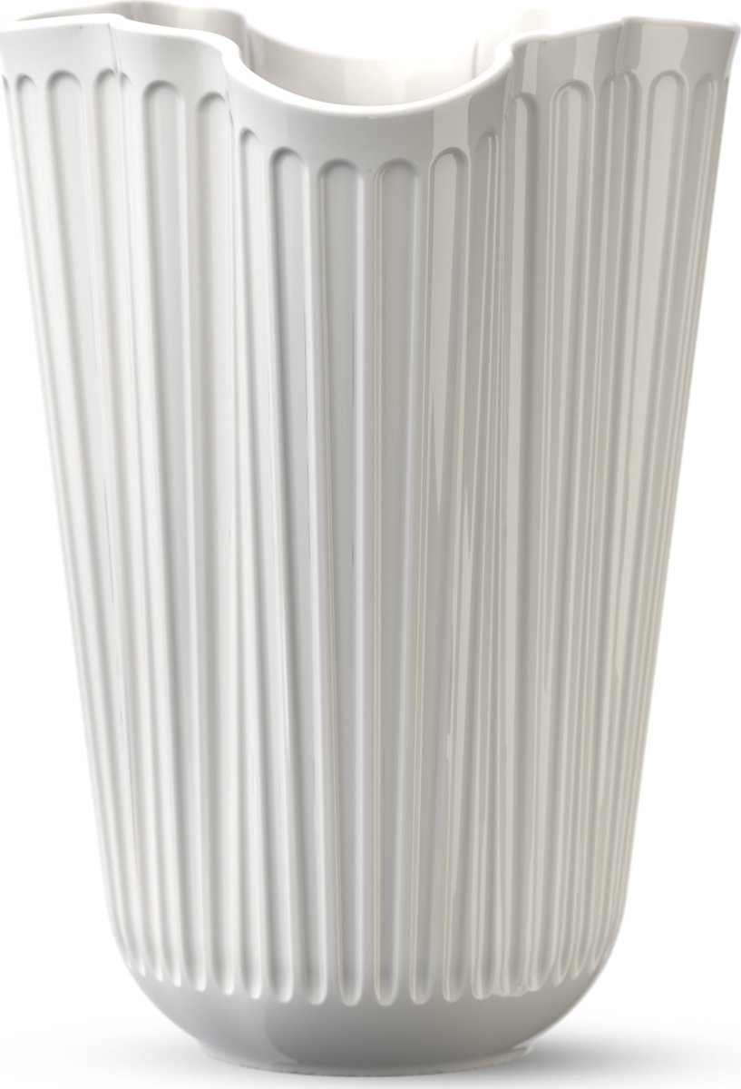 Kähler Hammershøi Unfold Vase H16,5 cm, hvid