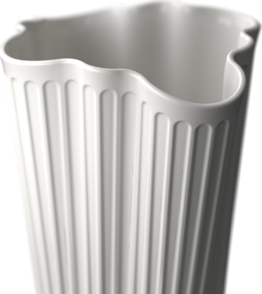 Kähler Hammershøi Unfold Vase H16,5 cm, hvid