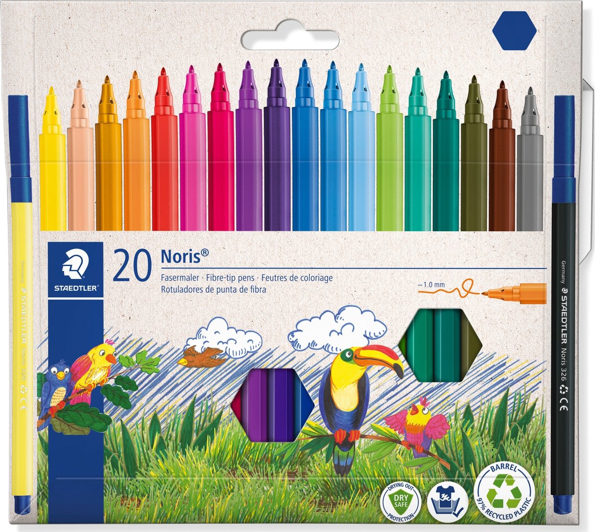 Staedtler Noris 326 Tusser | 20 farver