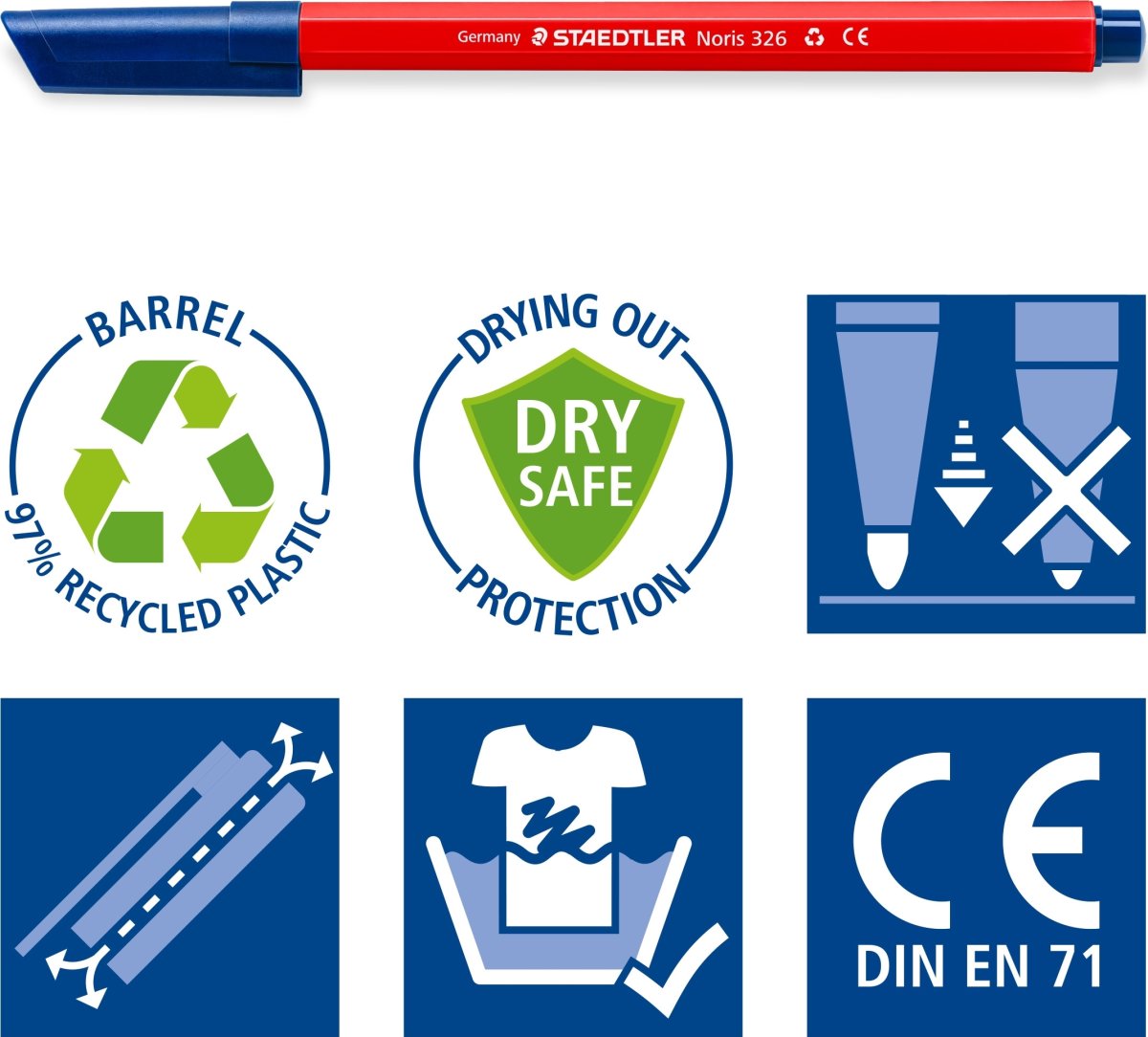 Staedtler Noris 326 Tusser | 20 farver