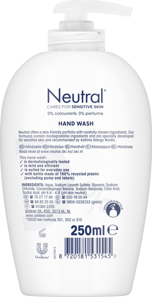 Neutral Håndsæbe, 250 ml