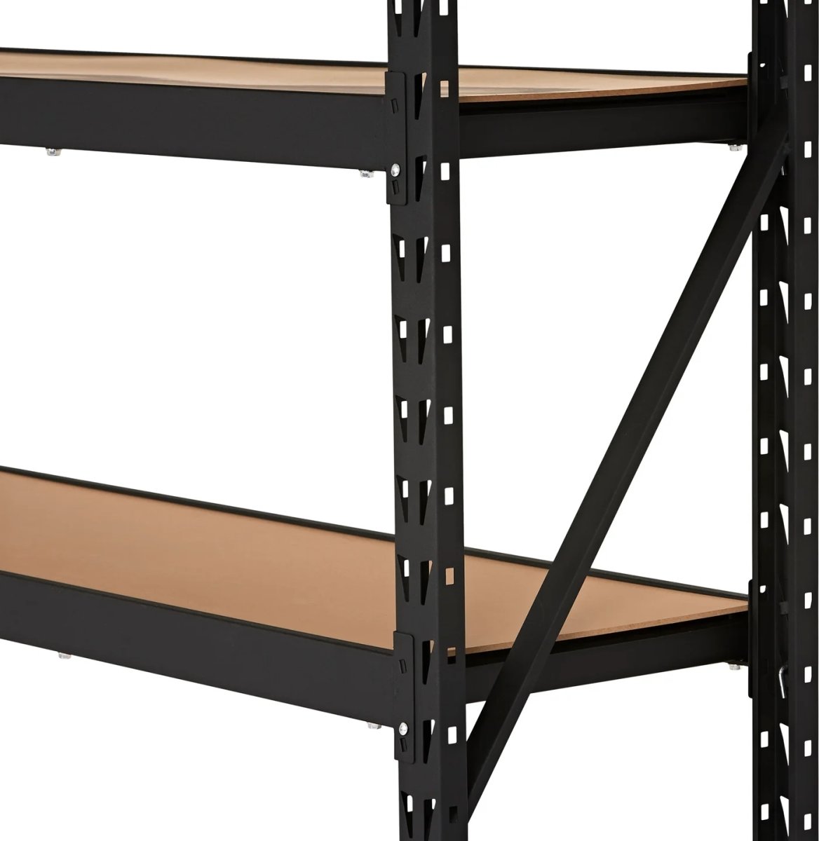 Stålreol m. 4 hylder, 600 kg, 180x180x45 cm