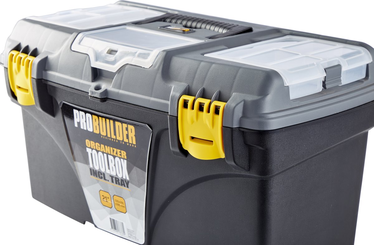 Probuilder værktøjskasse m/ organizer, 21"