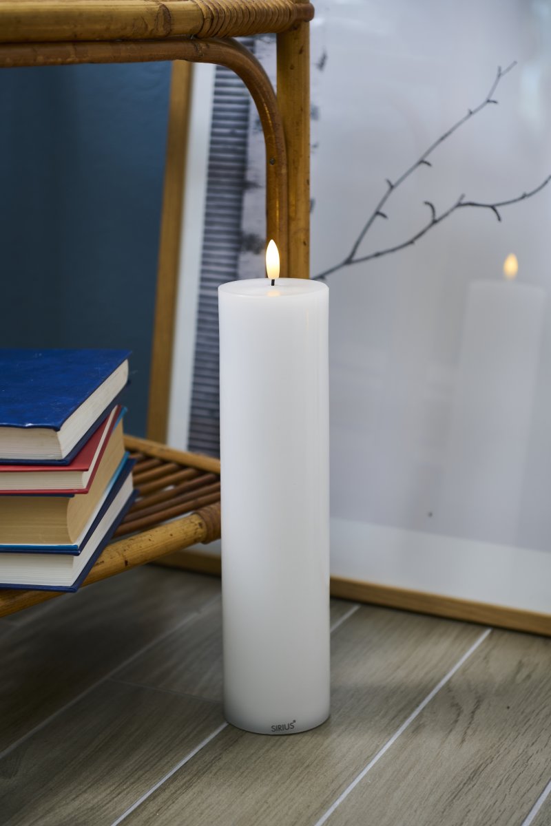 Sirius Sille Genopladelig LED Lys H30cm, hvid