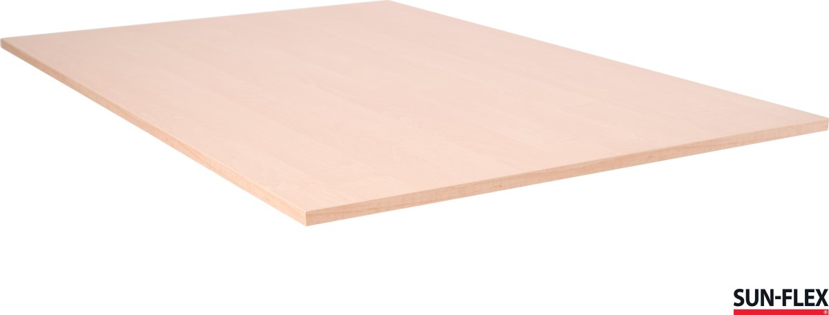Sun-Flex I hæve-sænkebord, 140x80, Sort/birk