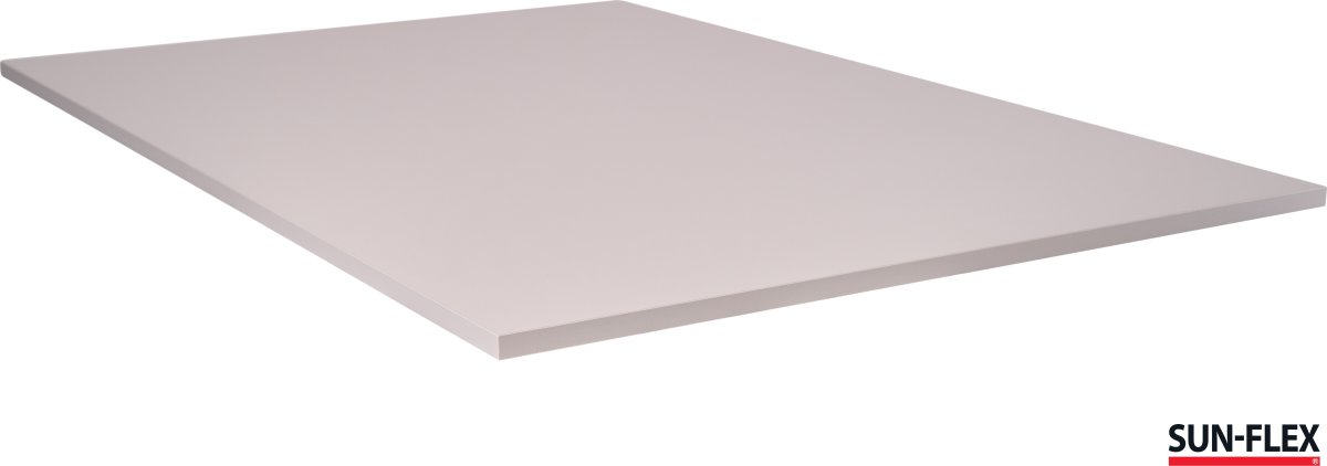 Sun-Flex I hæve-sænkebord, 140x80, Hvid/grå