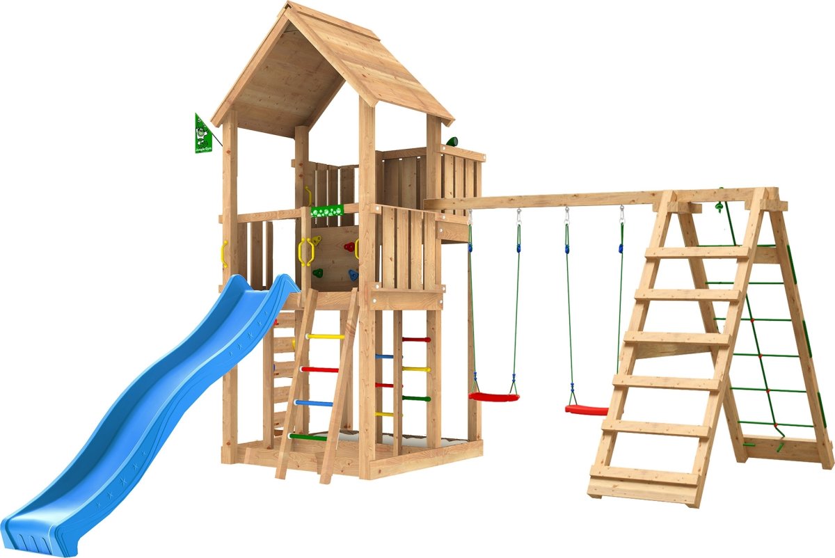 Jungle Gym Palace 2.1 legetårn m/climb & rutsjeb.