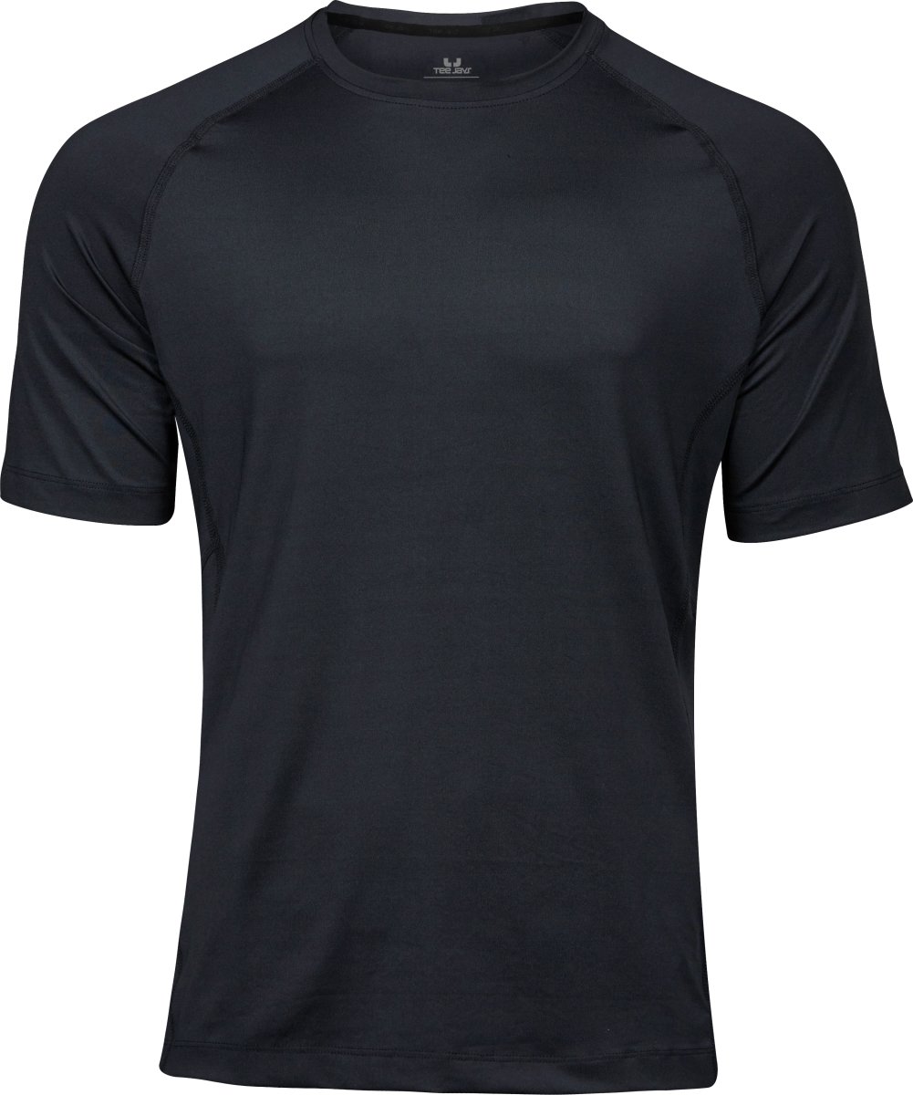 Tee Jays CoolDry Tee, Sort, Str. S