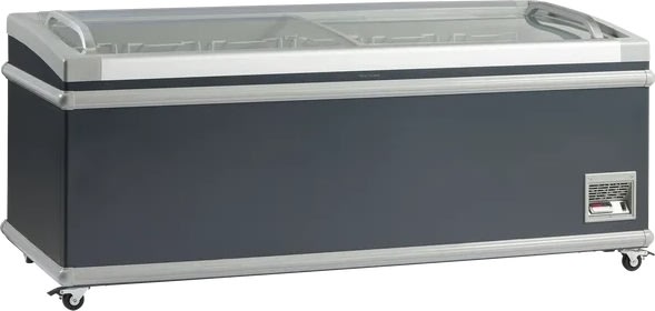 Scandomestic SIF600C - Supermarkedsfryser, sort