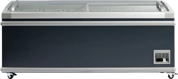 Scandomestic SIF600C - Supermarkedsfryser, sort