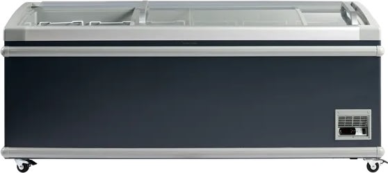 Scandomestic SIF600C - Supermarkedsfryser, sort