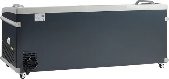 Scandomestic SIF600C - Supermarkedsfryser, sort