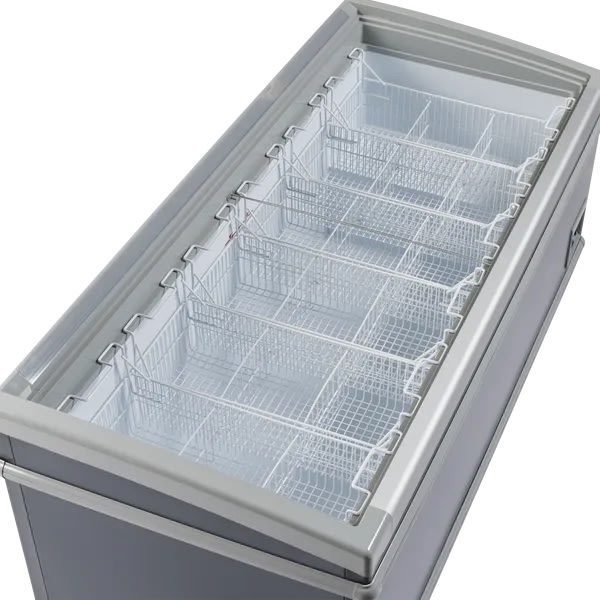 Scandomestic SIF600C - Supermarkedsfryser, sort