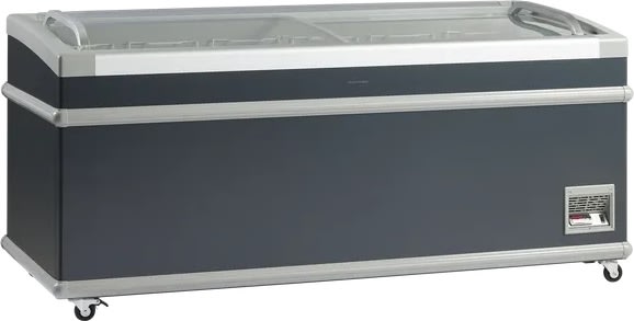 Scandomestic SIF700C - Supermarkedsfryser, sort