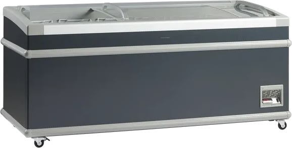 Scandomestic SIF700C - Supermarkedsfryser, sort
