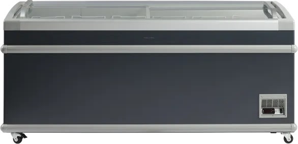 Scandomestic SIF700C - Supermarkedsfryser, sort
