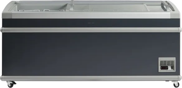 Scandomestic SIF700C - Supermarkedsfryser, sort